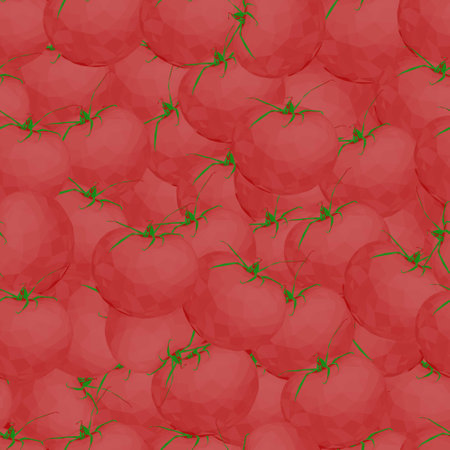 Seamless pattern with tomatoes. Vector color illustration. Vegetable texture for wallpaper, design of sites and your designのイラスト素材