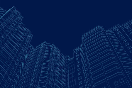 Real estate background. Vector illustrationのイラスト素材