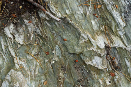 Grey and brown texture of a stone wall