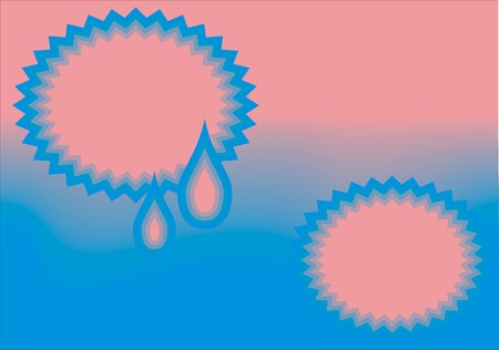 Labels on Pink and Blue Backgroundのイラスト素材