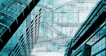 conceptual architectural plan; abstract buildings conceptual