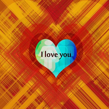 abstract love design for card or wallpaperの写真素材