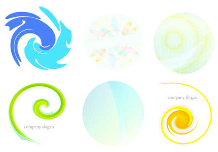 corporate brand set; abstract brand collectionの写真素材