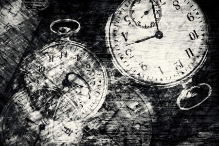 Abstract vintage time conceptual- sepia tonedの写真素材