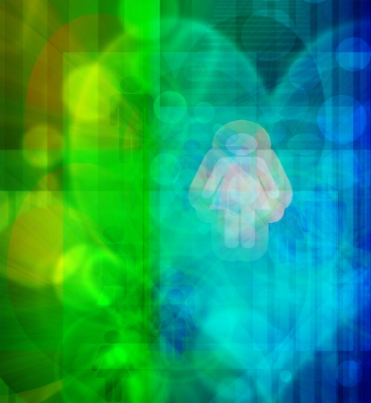 modern valentine card design- blue and green coloredの写真素材