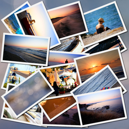 summer sea vacantion collage in bulgarian black sea 