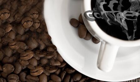 coffee background wallpaperの写真素材