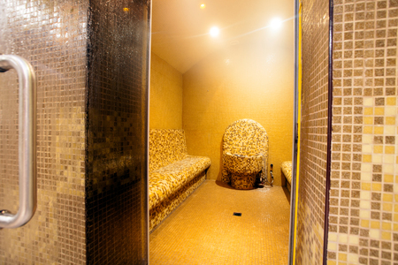Steam room in a spaの写真素材
