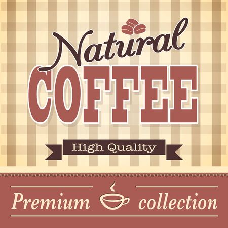 vector illustration banner for coffee on the vintage background- eps10のイラスト素材