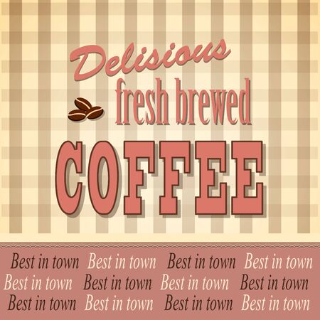 vector illustration banner for coffee on the vintage background- eps10のイラスト素材