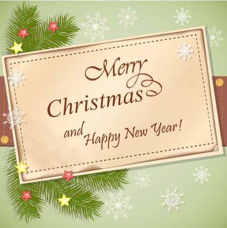 vector illustration christmas scrapbooking card  のイラスト素材