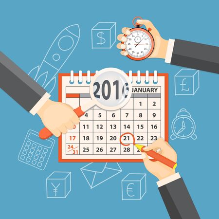 Flat  vector illustration.のイラスト素材