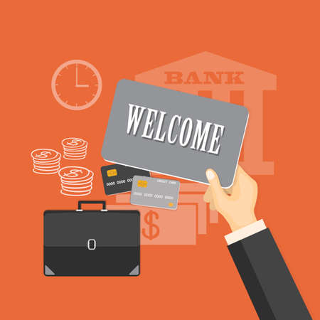 Flat design modern vector illustration conceptのイラスト素材