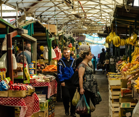 In the market place in the Old Bazaar in Skopje 