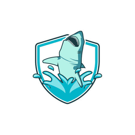 shark logoのイラスト素材
