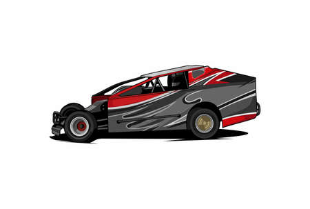 car racing sport vectorのイラスト素材