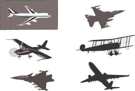 airplane vectorのイラスト素材