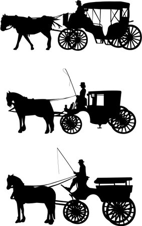 carriage illustrationのイラスト素材