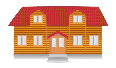 simple house illustrationのイラスト素材