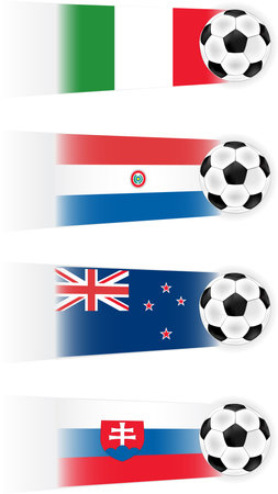 Soccer World Cup Group H clipart (other groups available also)のイラスト素材