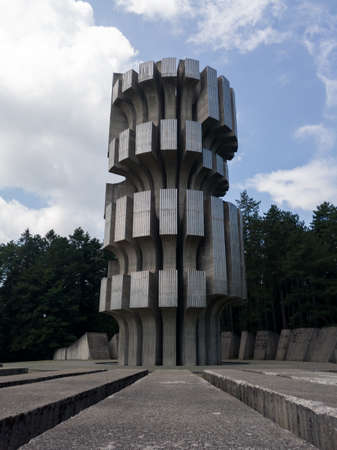 Memorial monument to the Revolution on Mrakovica, dedicated to Yugoslav partisan fighters and...