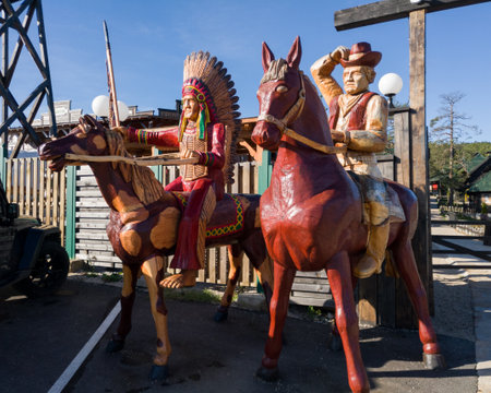 El Paso City Theme Park, located not far from the tourist town of Zlatibor on the Zlatibor Mountain in Serbiaのeditorial素材