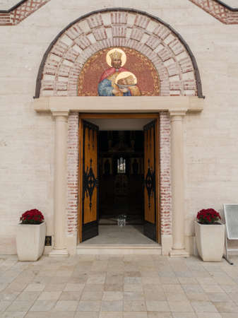 Church dedicated to the Holy Emperor Lazarus in Andricgrad or Kamengrad in Visegradのeditorial素材