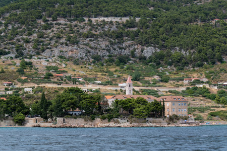 Dominican monastery on the island of Brac in Croatiaの写真素材