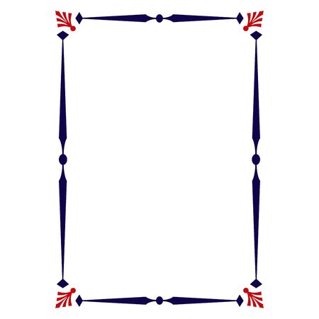 vector image, decorative ornamental frameのイラスト素材