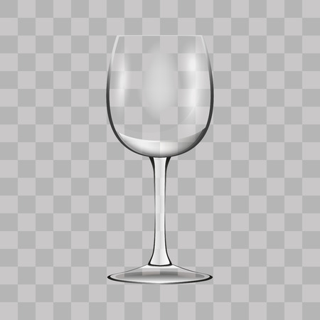 Wine glass. Transparent vector illustration.のイラスト素材