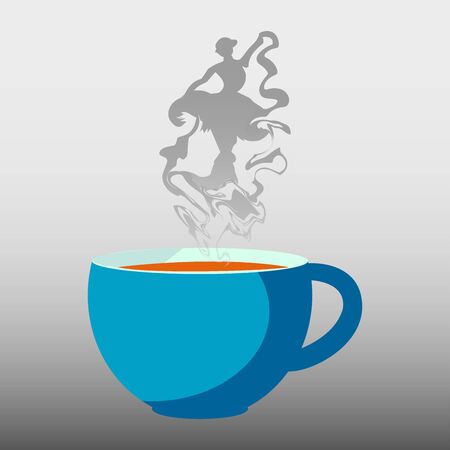 Tea cup vector illustrationのイラスト素材