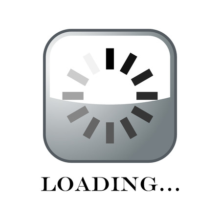 Circular loading sign, isolated on white background, vector illustration.のイラスト素材