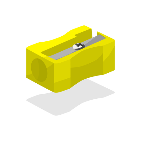 Yellow pencil sharpenerのイラスト素材