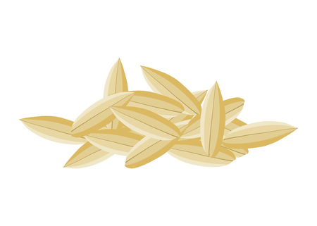 abstract wheat ears with ripe vector illustrationのイラスト素材