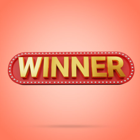 Number of winner we can use for game winner or challenge.の写真素材
