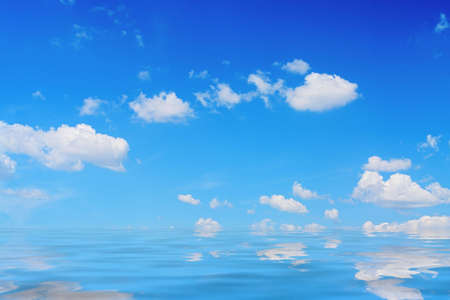 blue sky with cloudの写真素材