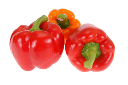  paprika isolated on white background                               の写真素材