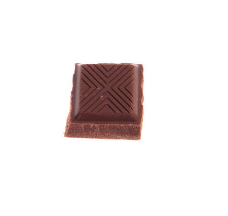 chocolate isolated on white background の写真素材
