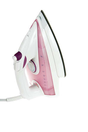 electric iron isolated on white backgroundの写真素材