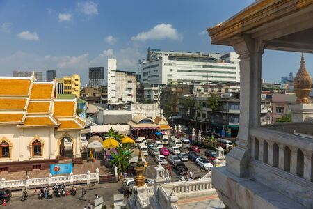 BANGKOK, THAILAND - February 14, 2019 View to the buildings and streets of Bangkok city, Thailand in sunnydayのeditorial素材