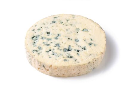 Blue Cheese on White Background - a portion of blue cheese on a white background.の写真素材