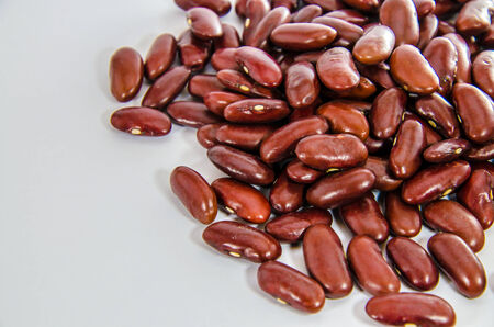 red bean on white の写真素材