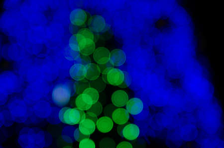 defocus abstract bokeh background on christmas festivalの写真素材
