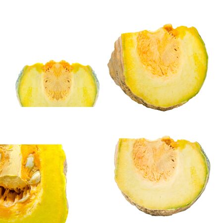 pumkin on white background include pathの写真素材