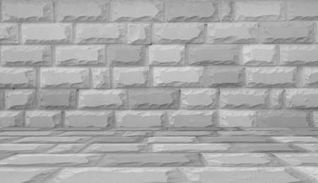 Vintage Colored Brick Wall Backgroundの写真素材