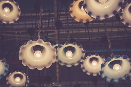 light bulb retro styleの写真素材
