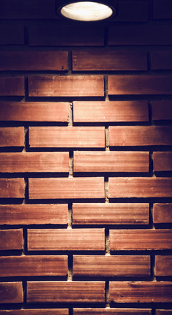 lamp on brickwallの写真素材