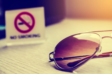 sunglass with a retro vintage filterの写真素材