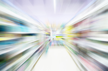 super market bokeh as an abstract backgroundの写真素材