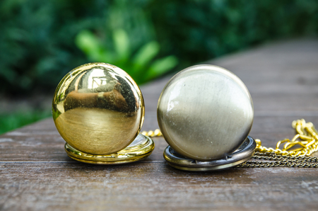 vintage pocket watchの写真素材